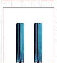 Revêtement bleu nano dents droites